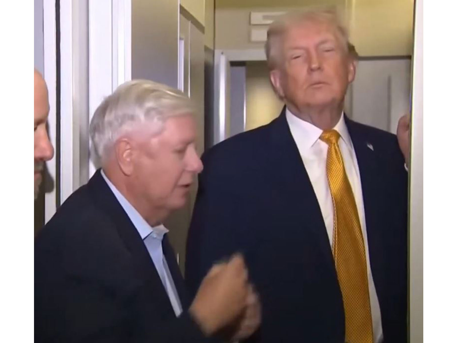 U.S. President Donald Trump speaks to reporters aboard Air Force One en route from Florida to Joint Base Andrews (Photo/US Network Pool via Reuters) U.S. President Donald Trump speaks to reporters aboard Air Force One en route from Florida to Joint Base Andrews (Photo/US Network Pool via Reuters)