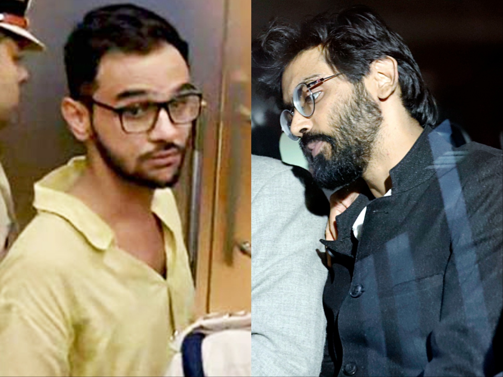 Umar Khalid and Sharjeel Imam (File Photo/ANI)
