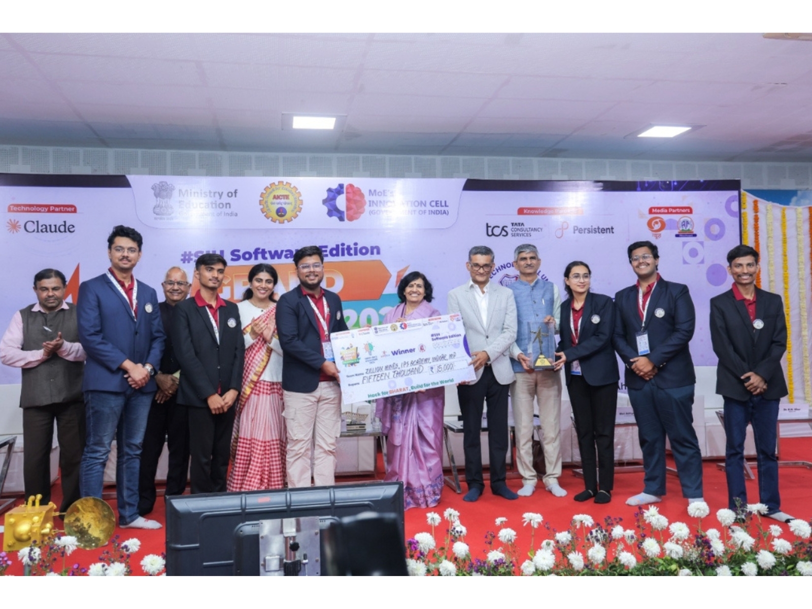 Three Teams from IPS Academy Indore Win Awards at Smart India Hackathon 2025 Indore