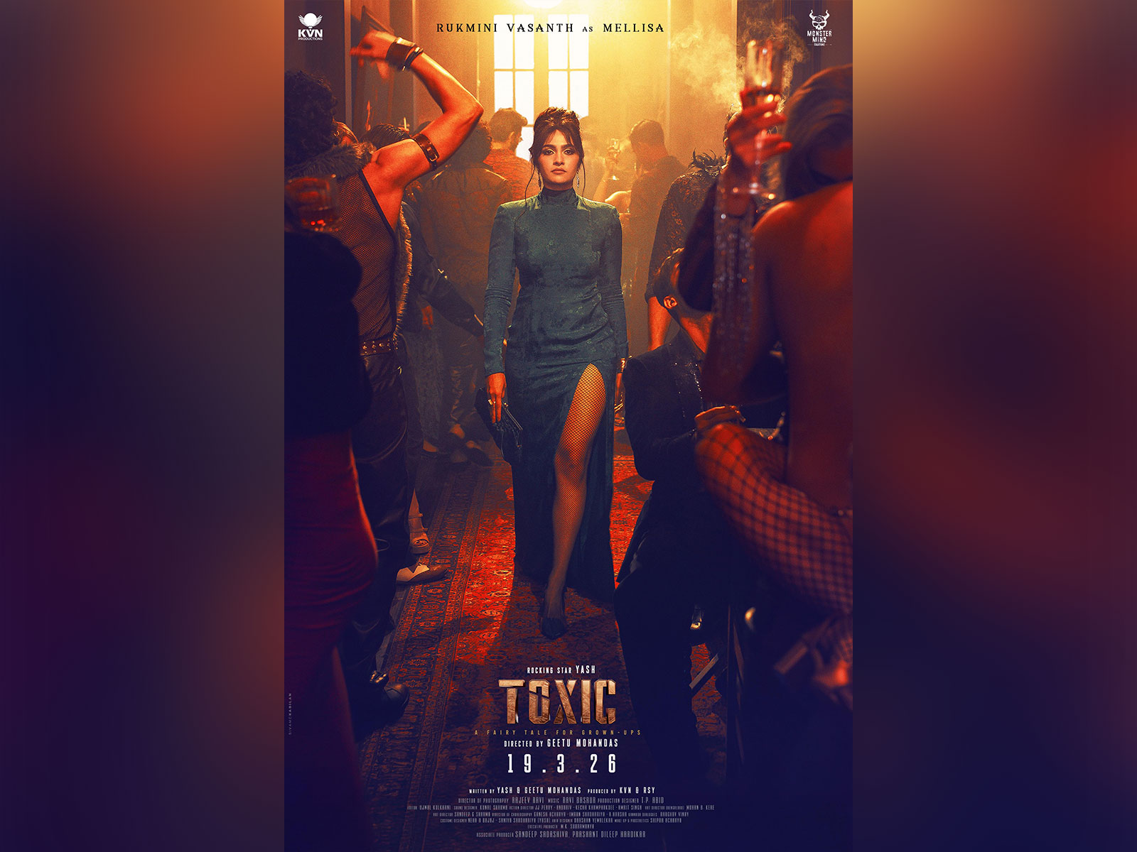 Rukmini in Toxic (Image source: Instagram@rukmini_vasanth) Rukmini in Toxic (Image source: Instagram@rukmini_vasanth)