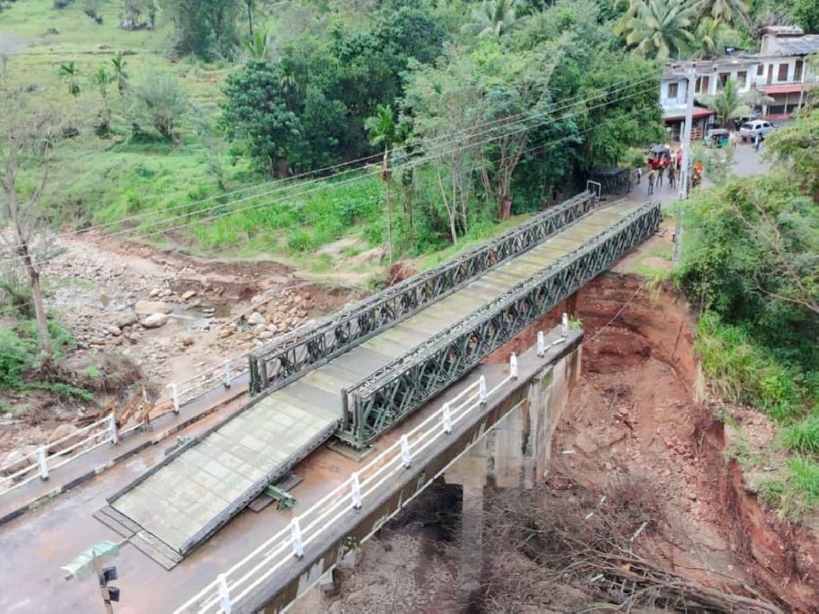 A Bailey bridge constructed by Indian Army in Sri Lanka (Photo/ADGPI) 