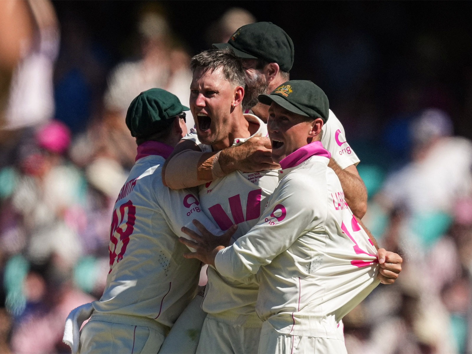 Beau Webster celebrating along with Australia teammates (Photo/ANI)
