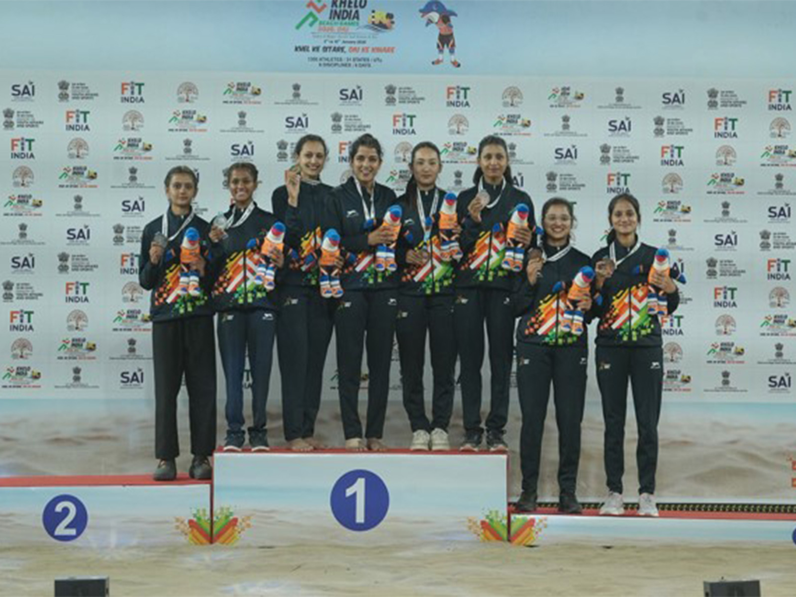 Winning athletes at KIBG. (Photo: SAI Media)