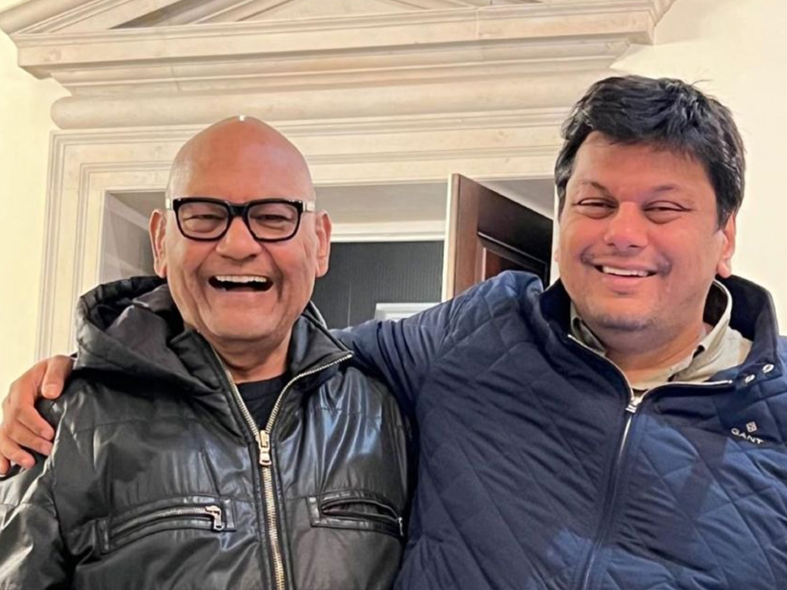 Vedanta Group Chairman Anil Agarwal with his son Agnivesh Agarwal (Photo: x/@AnilAgarwal_Ved)