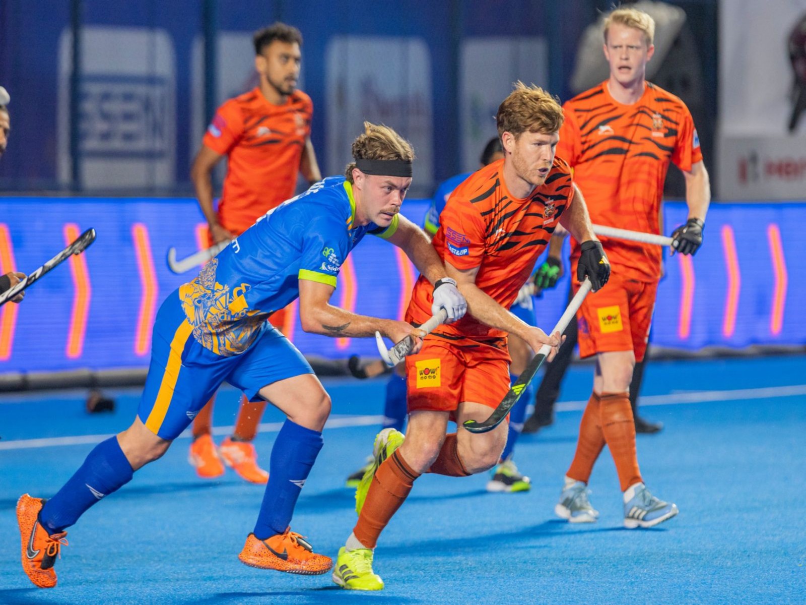 Players in action during Men's HIL. (Photo/HIL) 