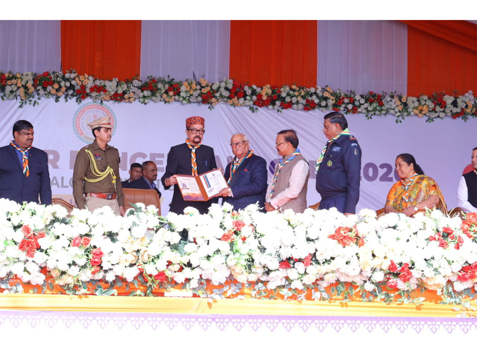  Shri Naresh Kaushal, Editor of Dainik Tribune, Honoured with the Highest Award of the Bharat Scouts and Guides - ‘Silver Elephant Award’