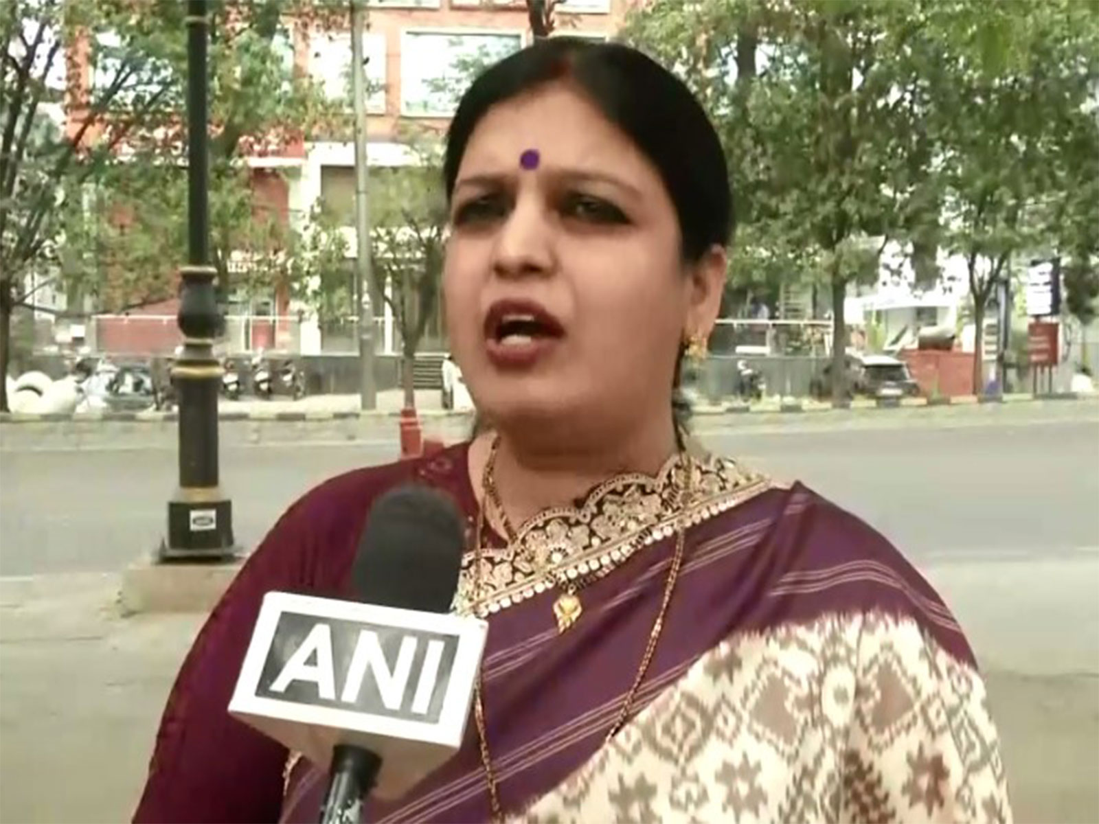 National Mahila President of Vishwa Hindu Raksha Parishad Yamuna Pathak (Photo/ANI)