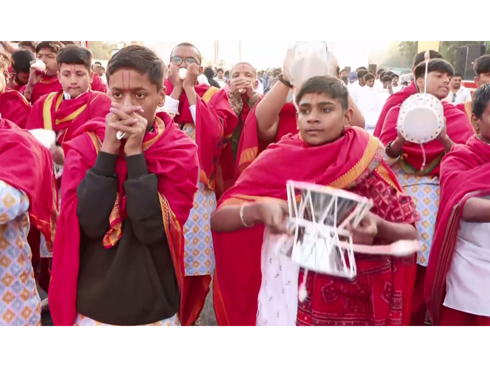 Children rehearse for Shaurya Yatra (Photo/ANI)