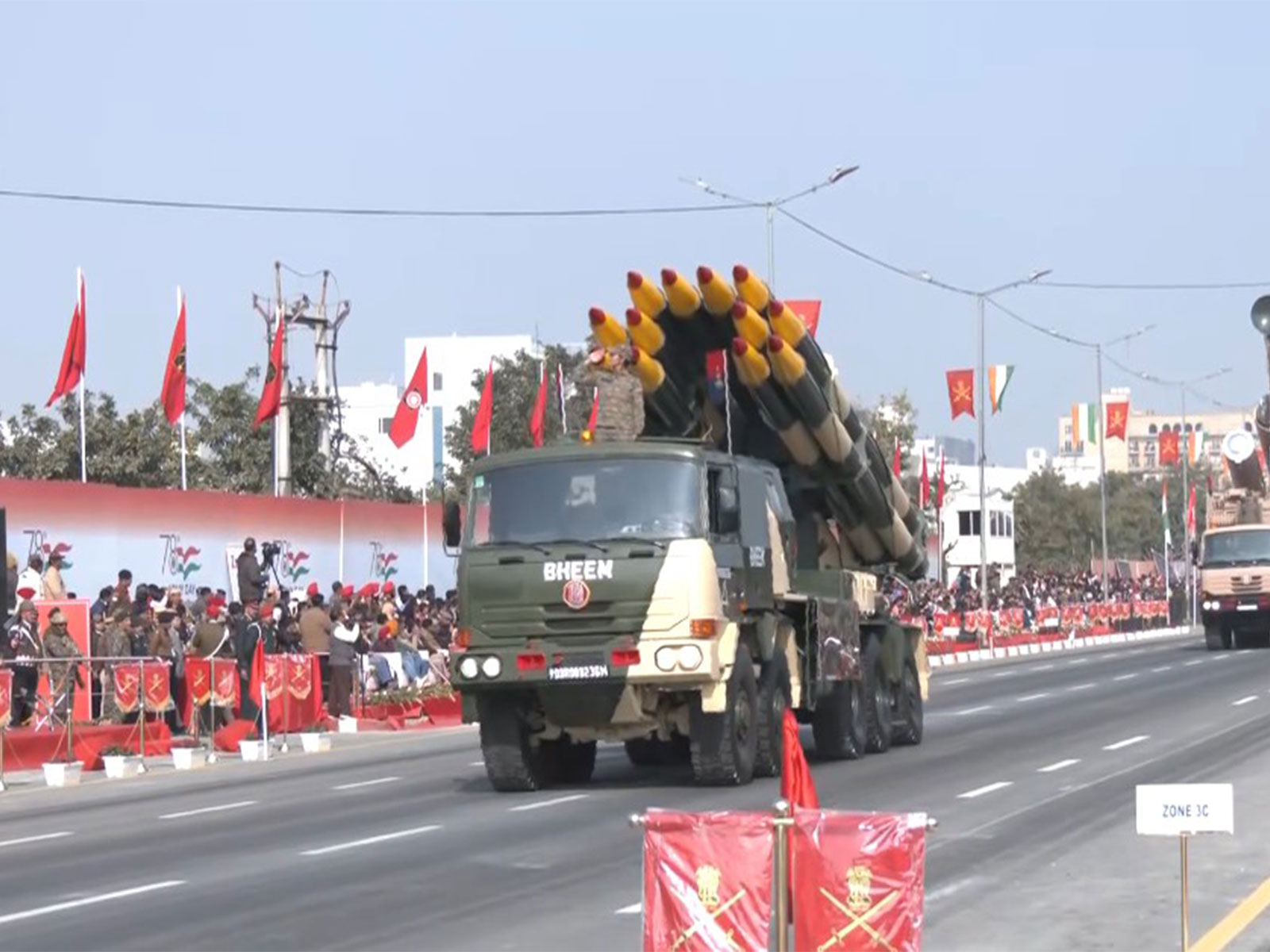Full-dress rehearsal on Mahal Road ahead of Army Day, Jaipur (Photo/ANI)