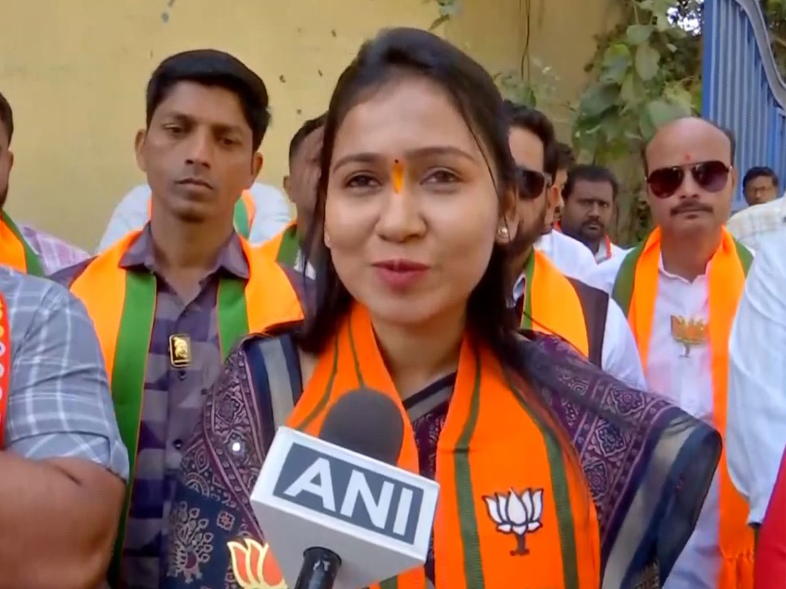 BJP leader Aishwarya Surendra Pathare (File Photo/ANI)