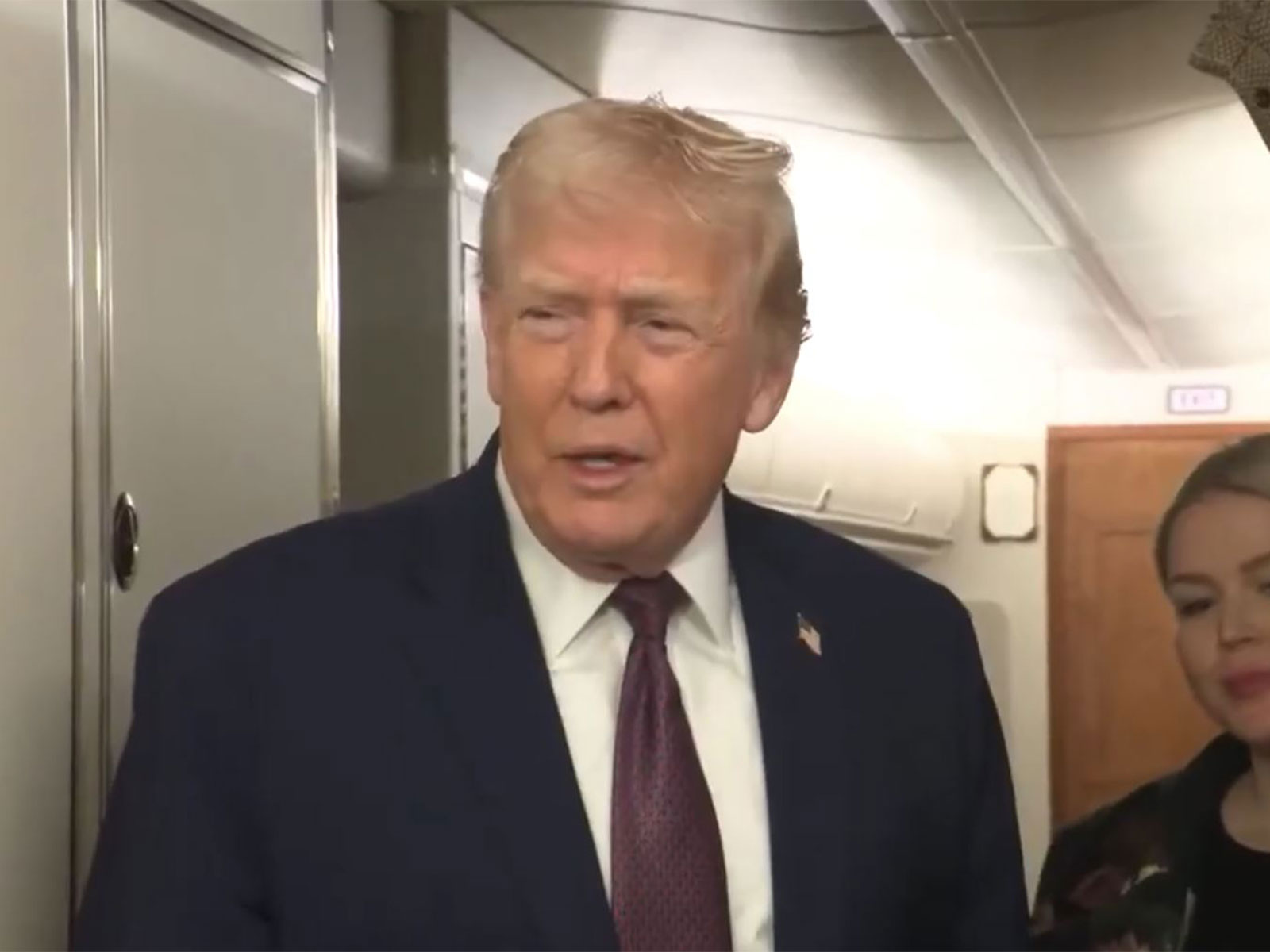 US President Donald Trump on board Air Force One (Photo/ @RapidResponse47) US President Donald Trump on board Air Force One (Photo/ @RapidResponse47)