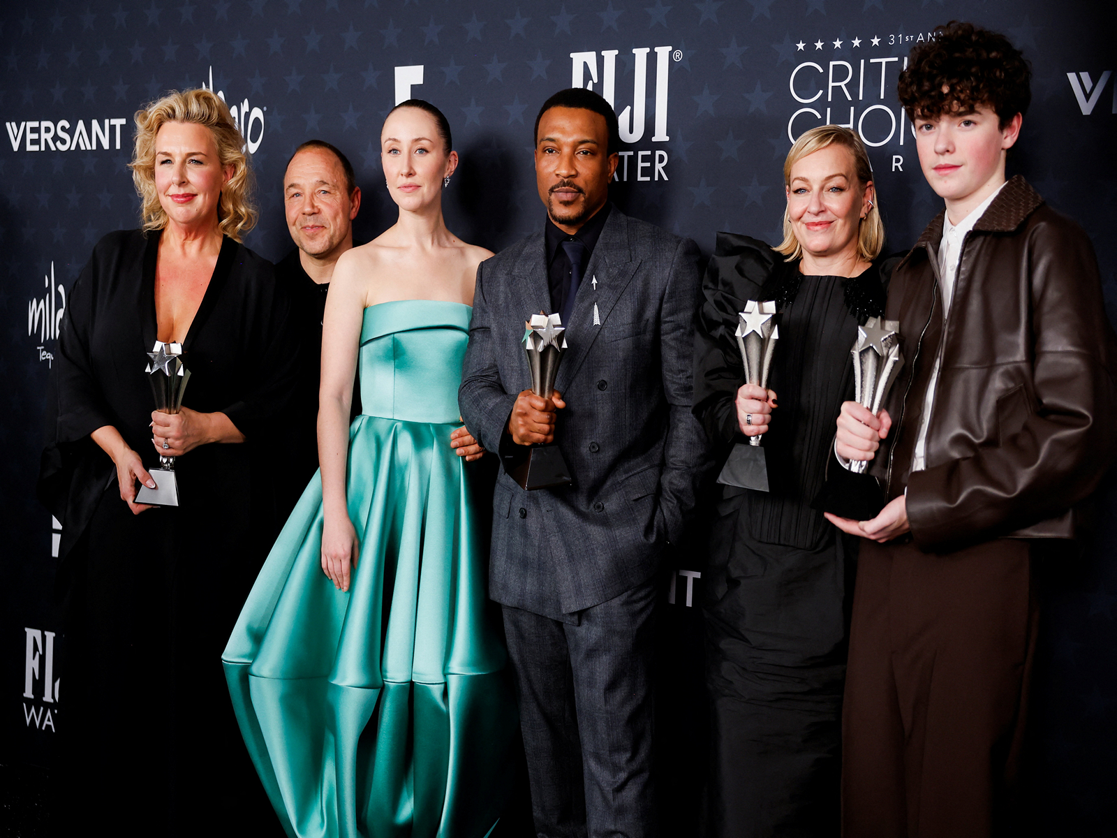 Adolescence cast at Critics Choice Awards (Photo/Reuters)