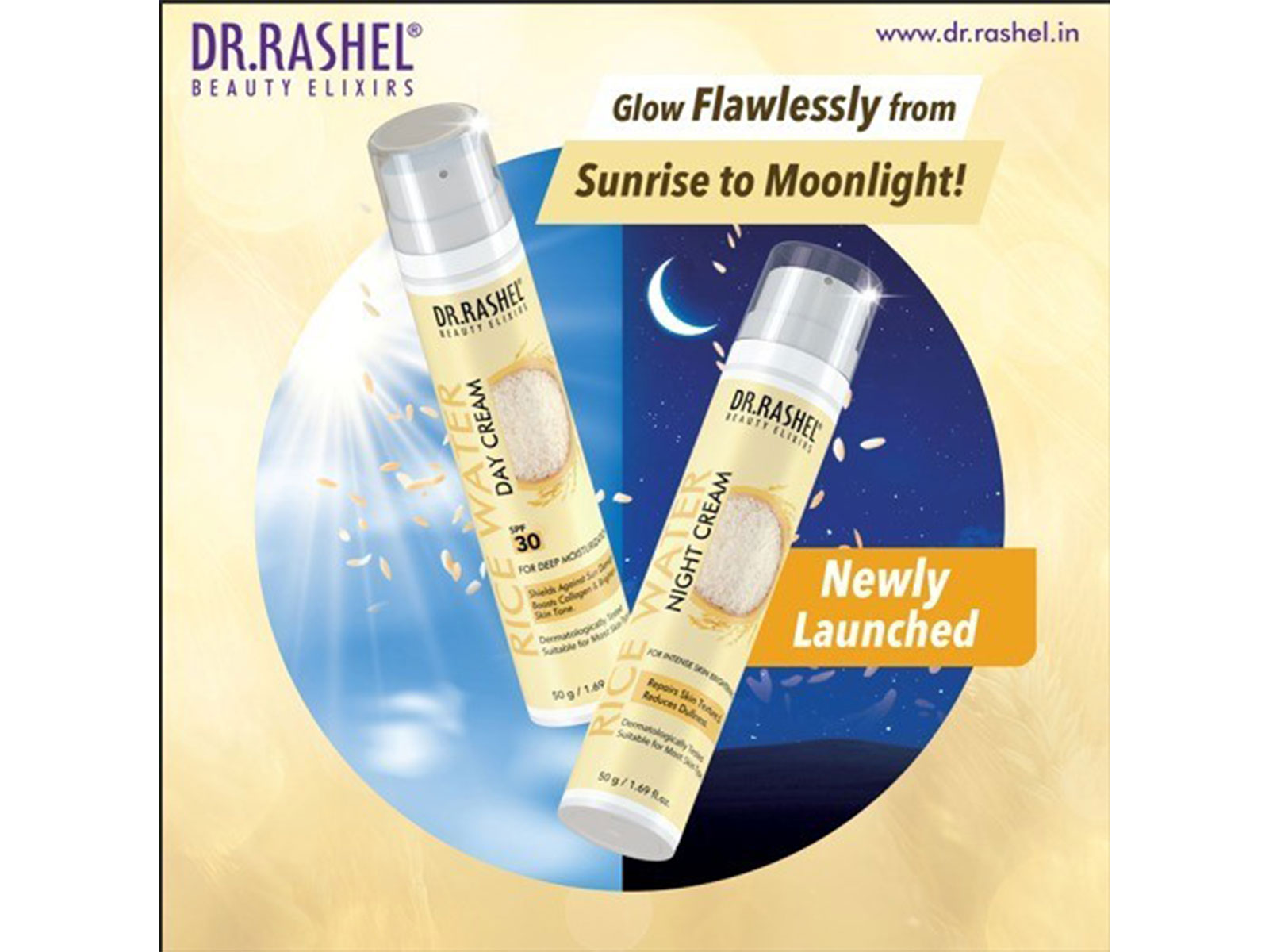 DR.Rashel Launches Rice Water Day Cream & Night Cream