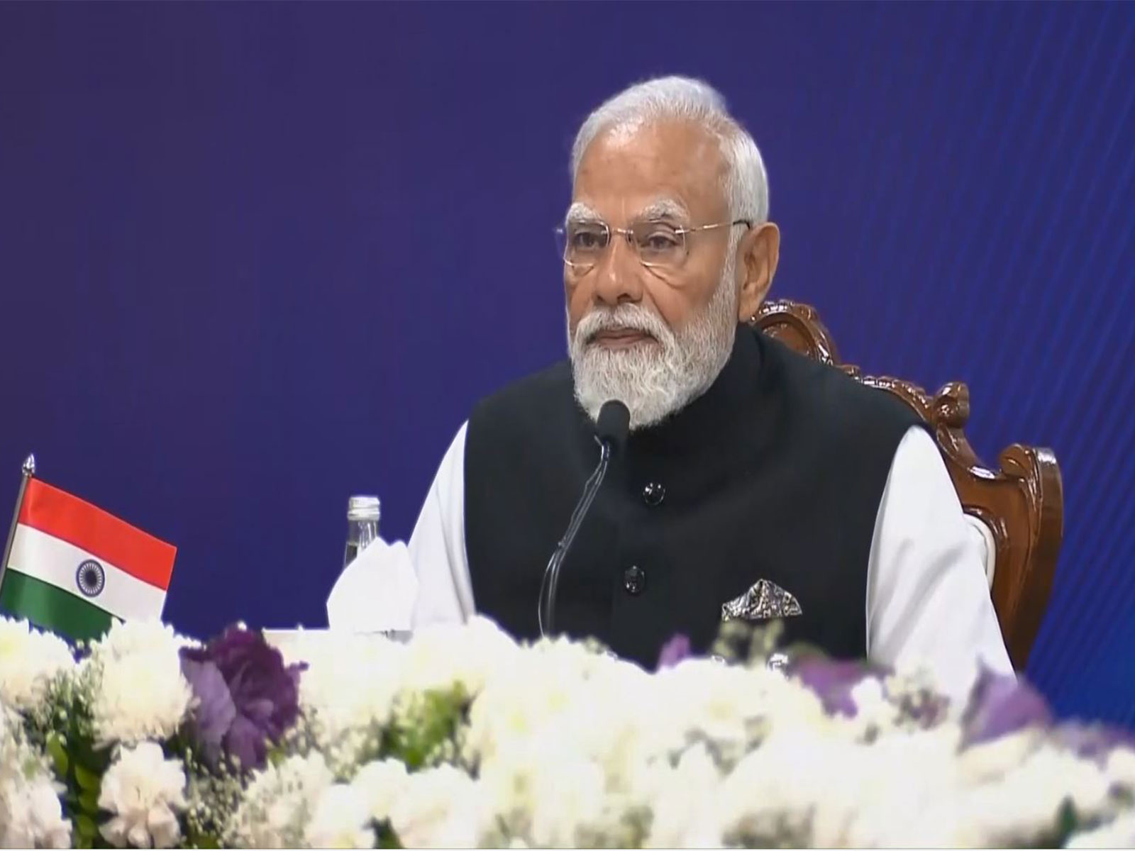 Prime Minister Narendra Modi with German Chancellor Friedrich Merz during a joint press conference in Ahmedabad. (Photo/ANI) Prime Minister Narendra Modi with German Chancellor Friedrich Merz during a joint press conference in Ahmedabad. (Photo/ANI)