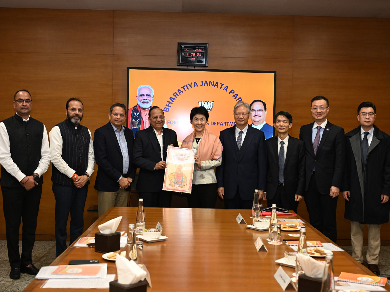 CPC Delegation visits BJP head office to strengthen inter-party ties (Photo/X/@vijai63)