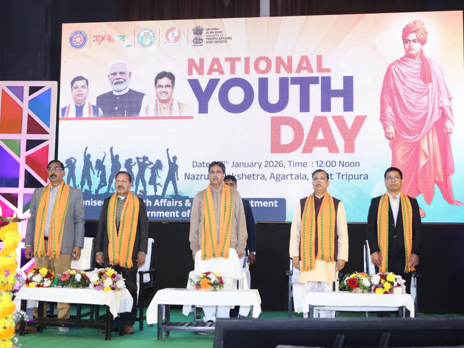 CM Manik Saha inaugurates state-level National Youth Festival (Photo/ANI)