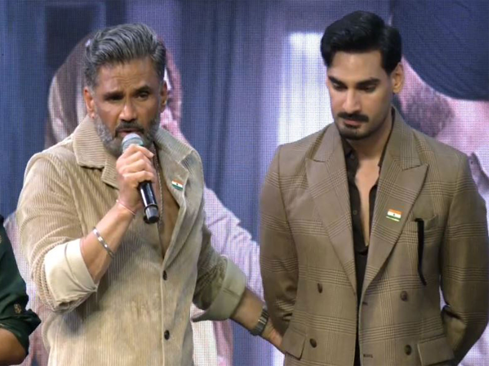 Suniel Shetty speaks on Ahan Shetty's first film (Photo/ANI)