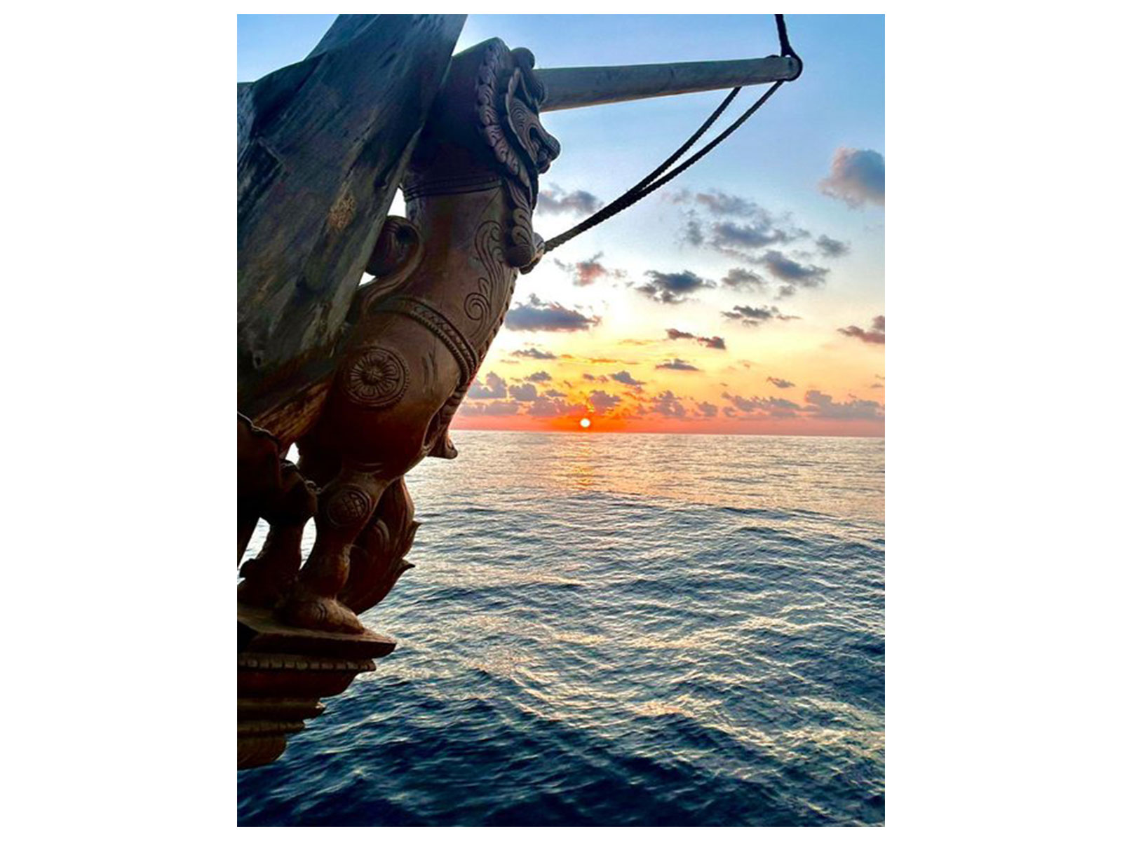 Economist Sanjeev Sanyal posts about INSV Kaundinya's journey (Photo/x/@sanjeevsanyal)