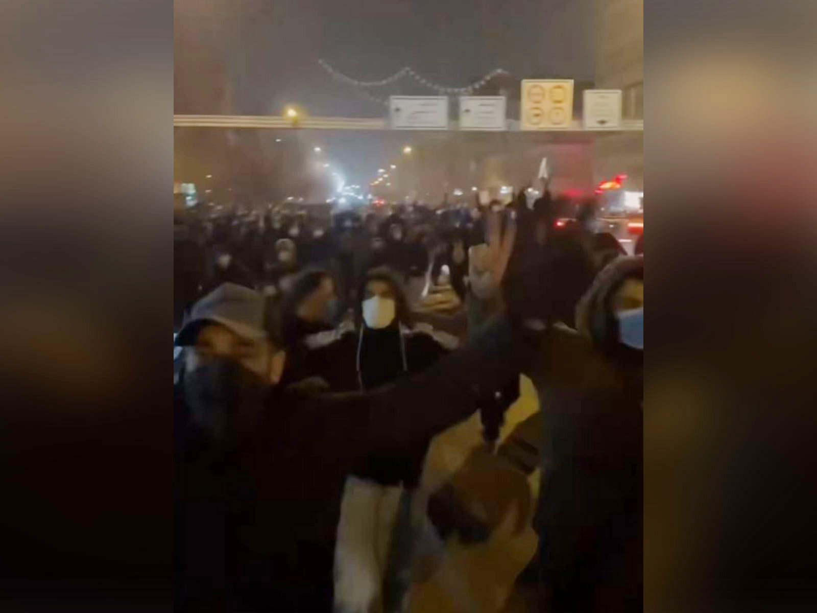 Screengrab of video of protestors in Iran (Photo Credit/@AlinejadMasih) Screengrab of video of protestors in Iran (Photo Credit/@AlinejadMasih)