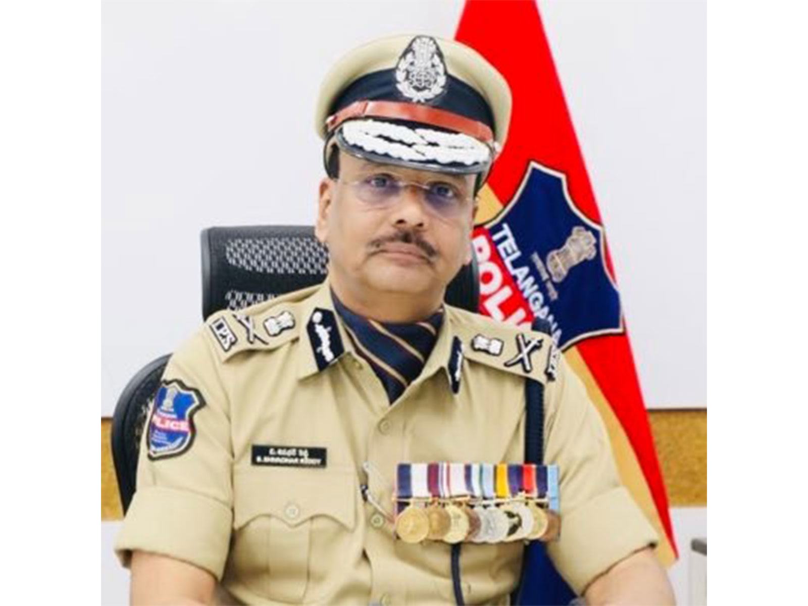 Telangana DGP B. Shivadhar Reddy (Photo: @TelanganaDGP/X)