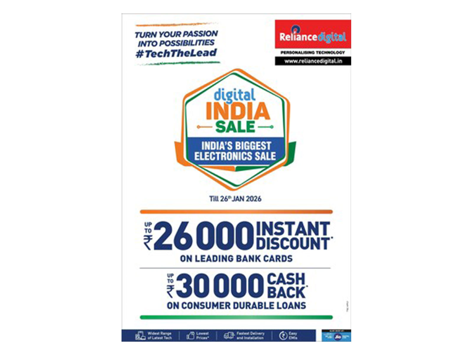 ‘Digital India Sale’ from 17th to 26th Jan: Offers on Apple, Exclusive Republic Day Deals, & Massive Savings on Electronics