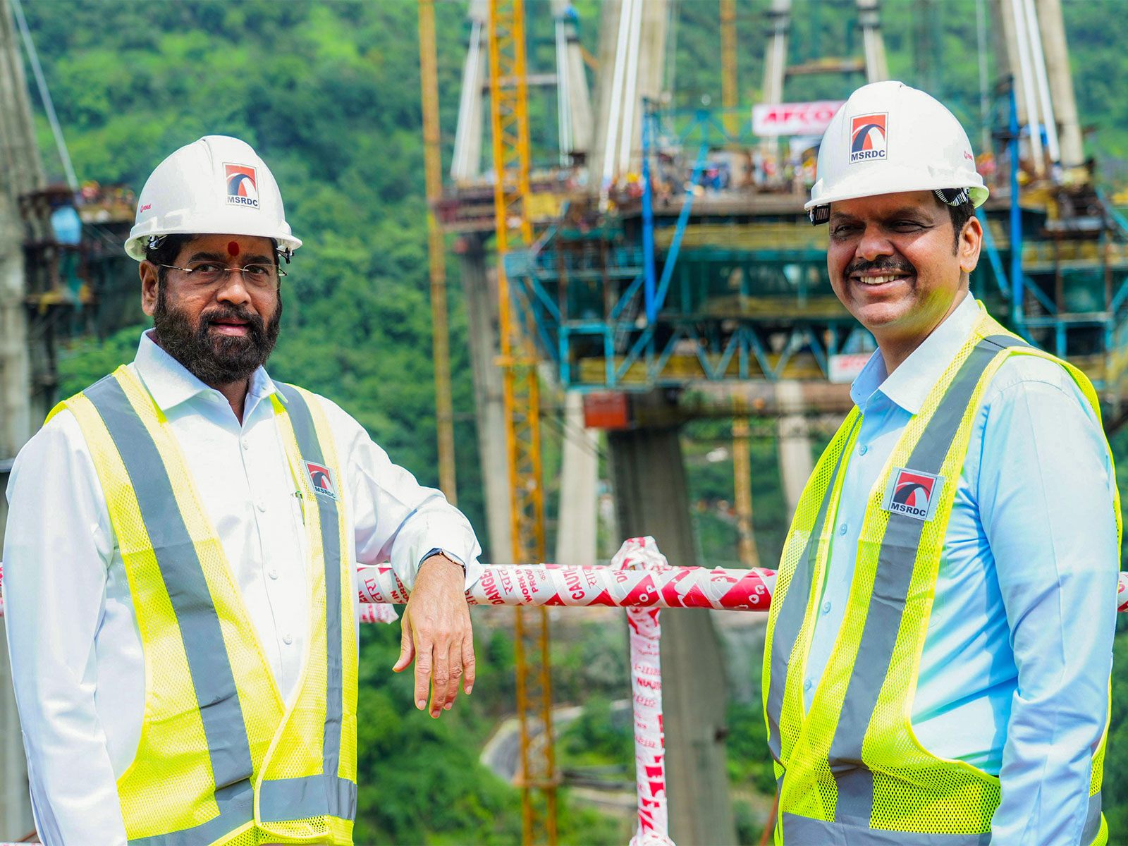 Maharashtra Deputy CM Eknath Shinde with CM Devendra Fadnavis (File Photo/ANI)