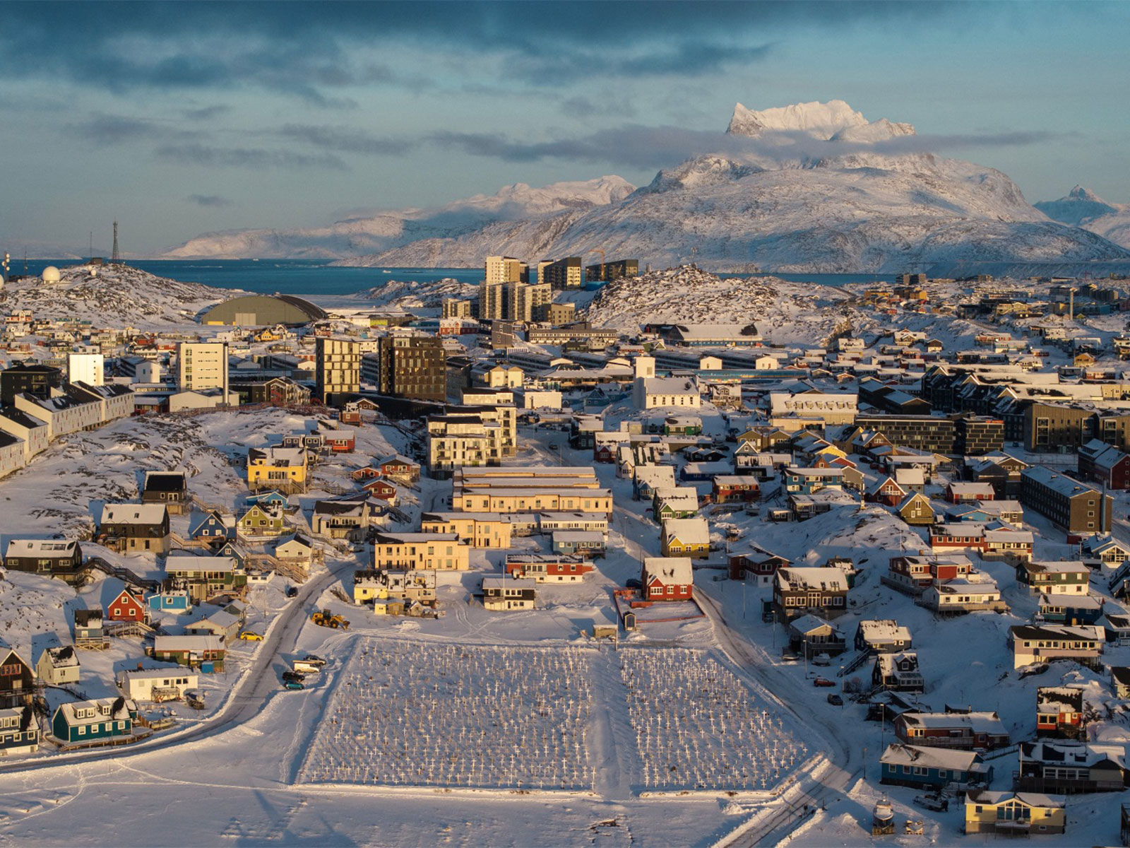 A drone view of Nuuk, Greenland (Photo/Reuters)