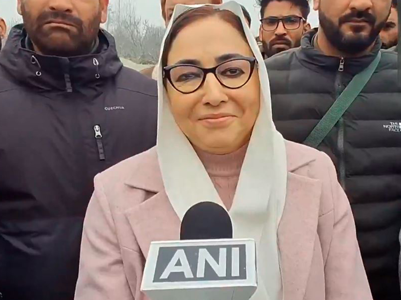 Jammu and Kashmir Waqf Board Chairperson Dr Darakhshan Andrabi (Photo/ANI)
