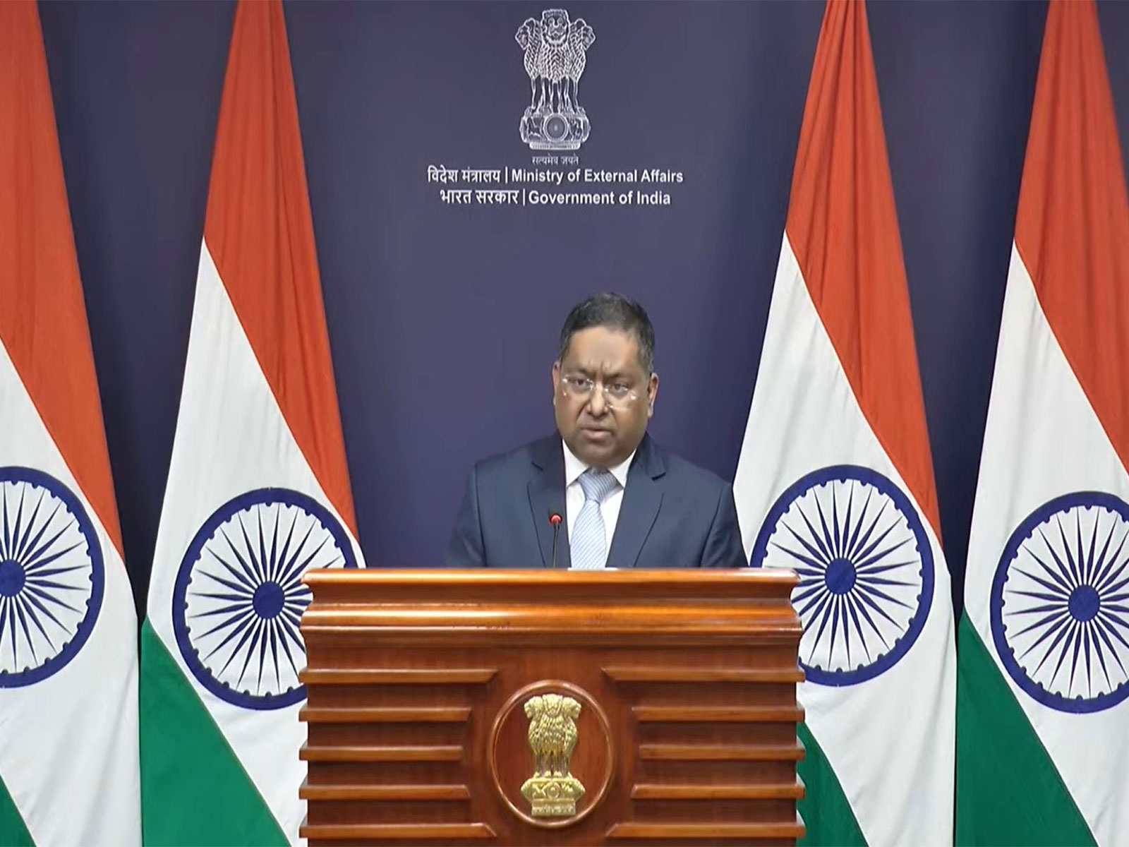 MEA Spokesperson Randhir Jaiswal (Photo/ Youtube @MEAIndia)