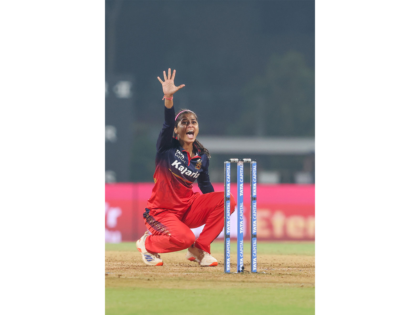 Shreyanka Patil. (Photo: @wplt20 X)