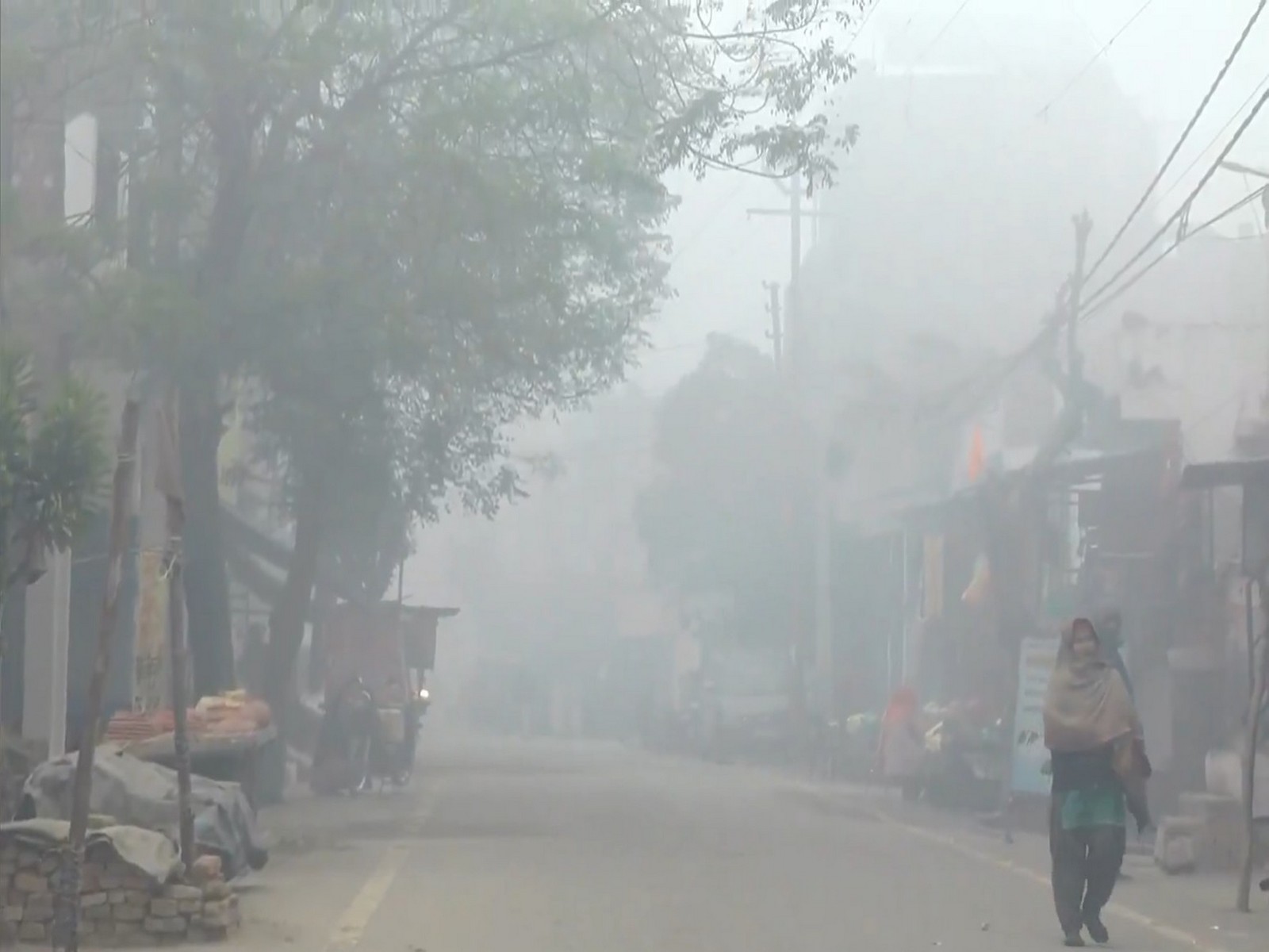 Cold wave hits UP's Moradabad (Photo/ANI)