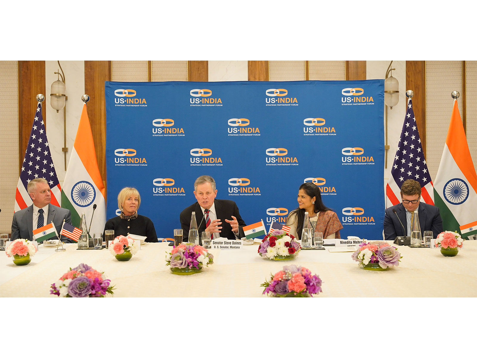 USISPF hosts US Senator Steve Daines in New Delhi (Photo/X@USISPForum)