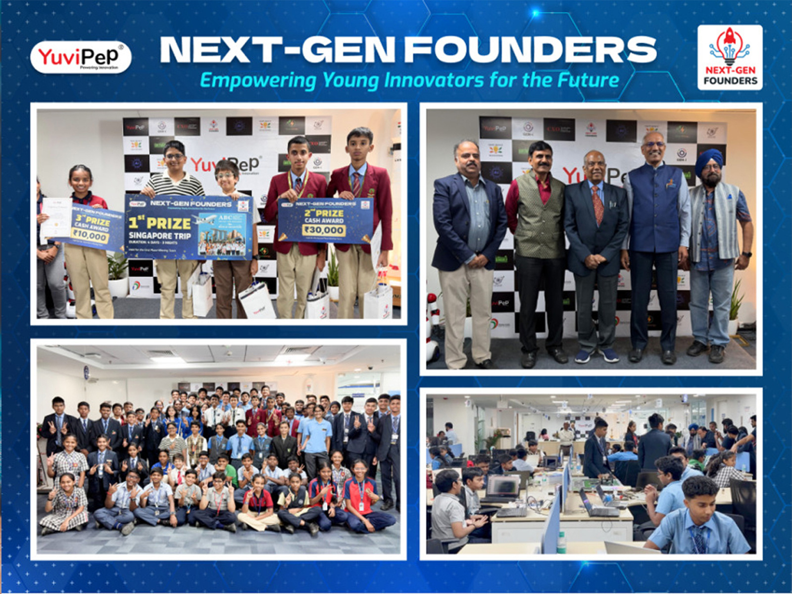 School Innovators Engage with ISRO Leaders at YuviPep’s Next-Gen Founders Grand Finale