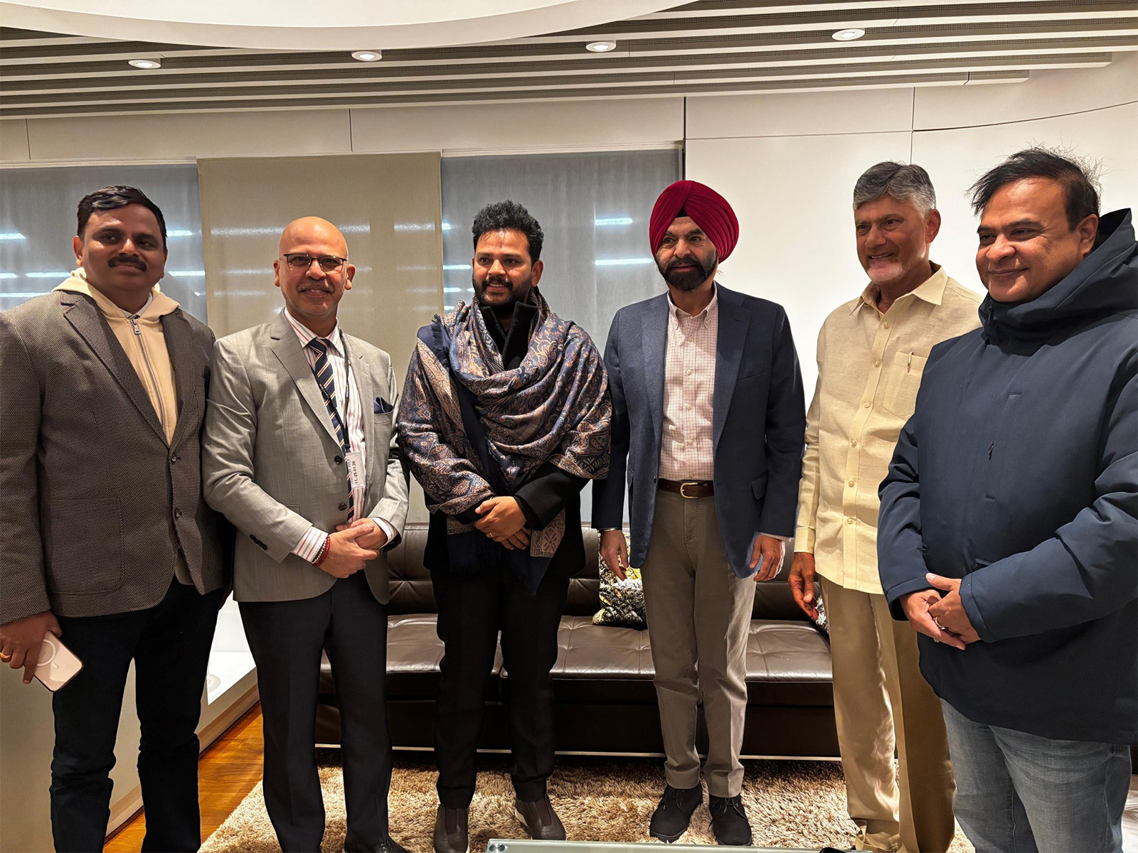 India’s Ambassador to Switzerland Mridul Kumar meets World Bank Group President Ajay Banga at Zurich Airport during his arrival for the World Economic Forum (WEF) Annual Meeting in Davos. (Photo: X/@IndiainSwiss)