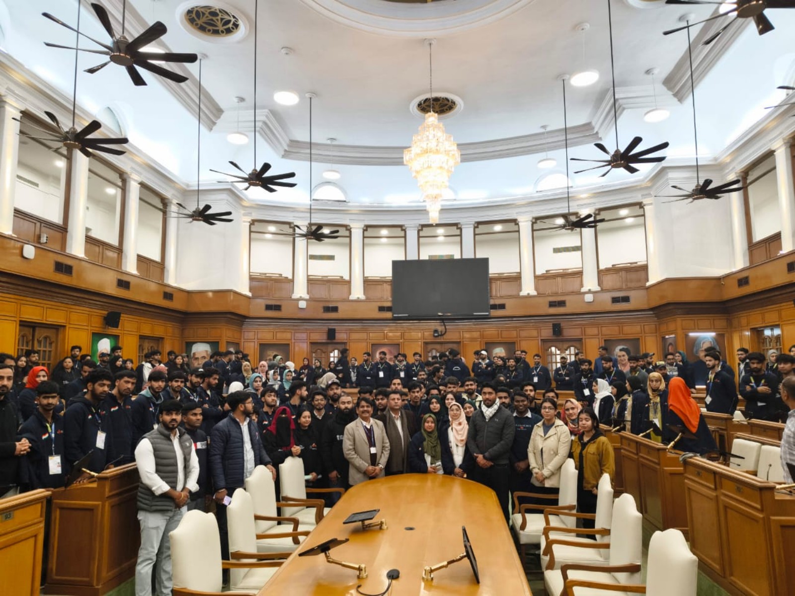 Kashmiri Youth Visit Delhi Assembly under KYEP initiative (Photo/ANI) Kashmiri Youth Visit Delhi Assembly under KYEP initiative (Photo/ANI)