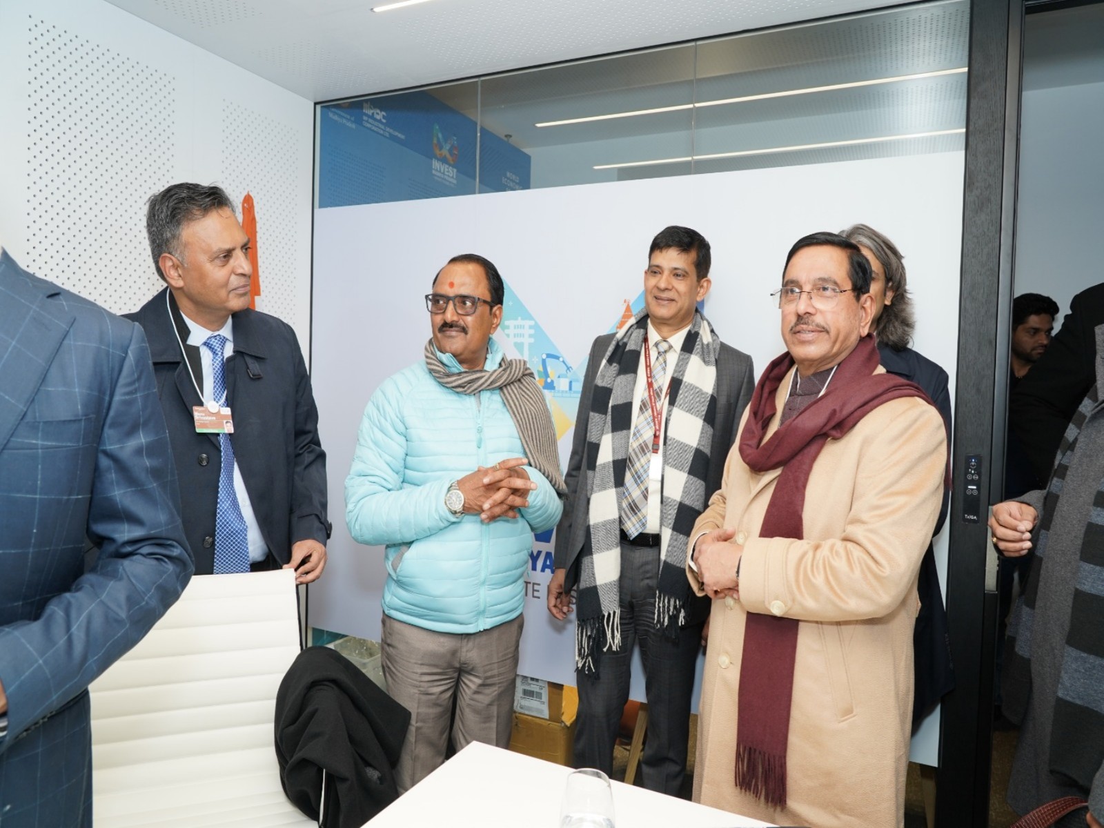 Union Minister Pralhad Joshi visits MP govt at Davos India Lounge (Photo/MP government)
