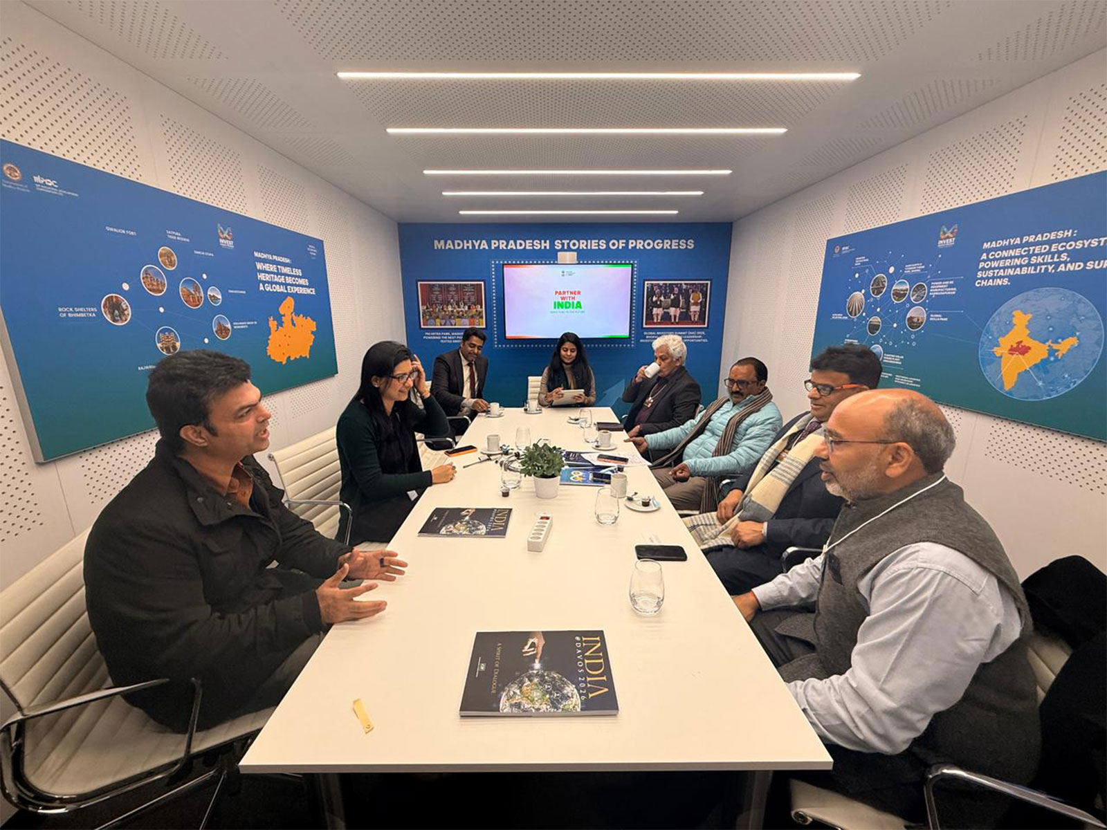 Delegation of the Government of Madhya Pradesh today met with officials from JioStar (Photo/ MP Government) Delegation of the Government of Madhya Pradesh today met with officials from JioStar (Photo/ MP Government)