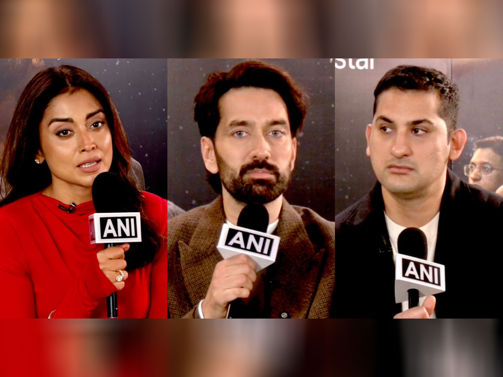 Shriya Saran, Nakuul Mehta and Danish Sait (Photo/ANI)
