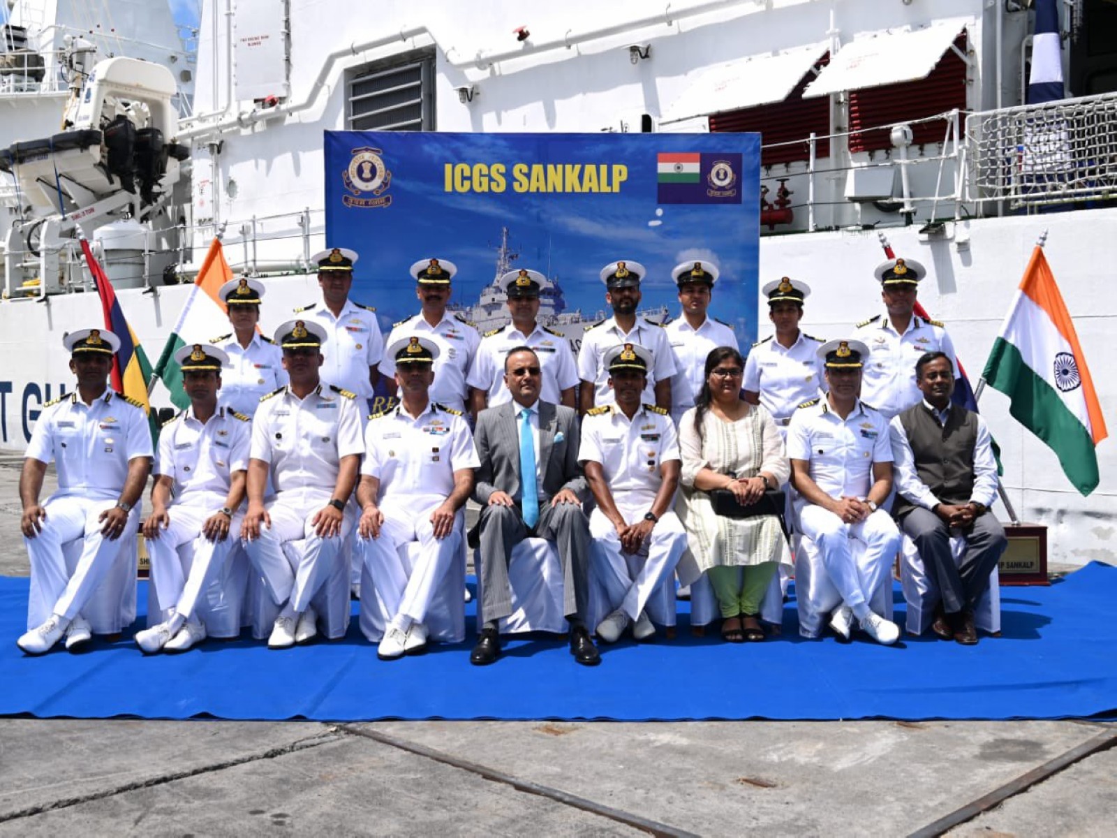 Blood donation camp onboard ICGS Sankalp (Photo/X@IndiaCoastGuard)