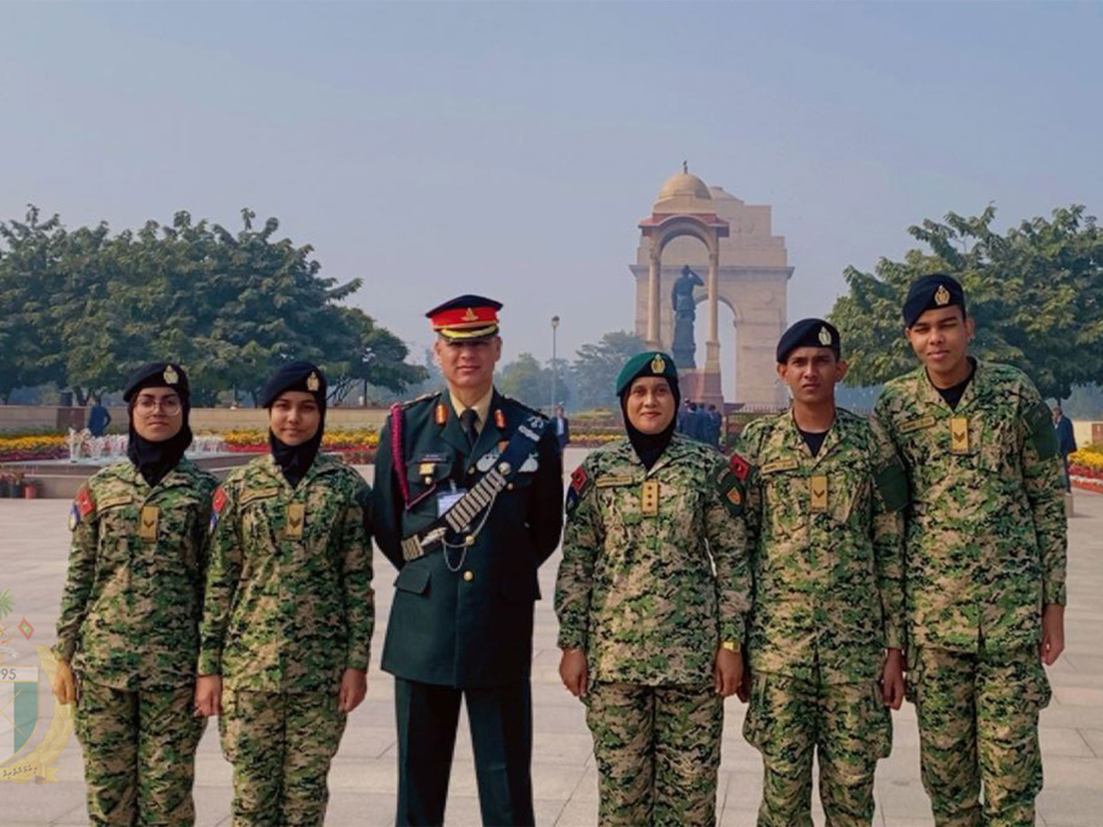 Members of the Maldives National Cadet Corps visit India Gate (Photo/X@MNCC_Official)