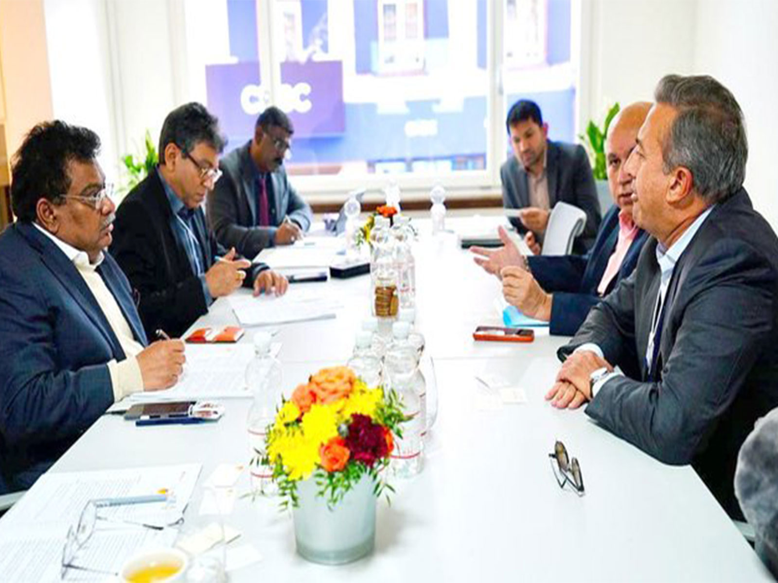 WEF 2026: Karnataka Minister MB Patil holds talks with UPL Chairman Jai Shroff at Davos (Photo:x/@MBPatil)