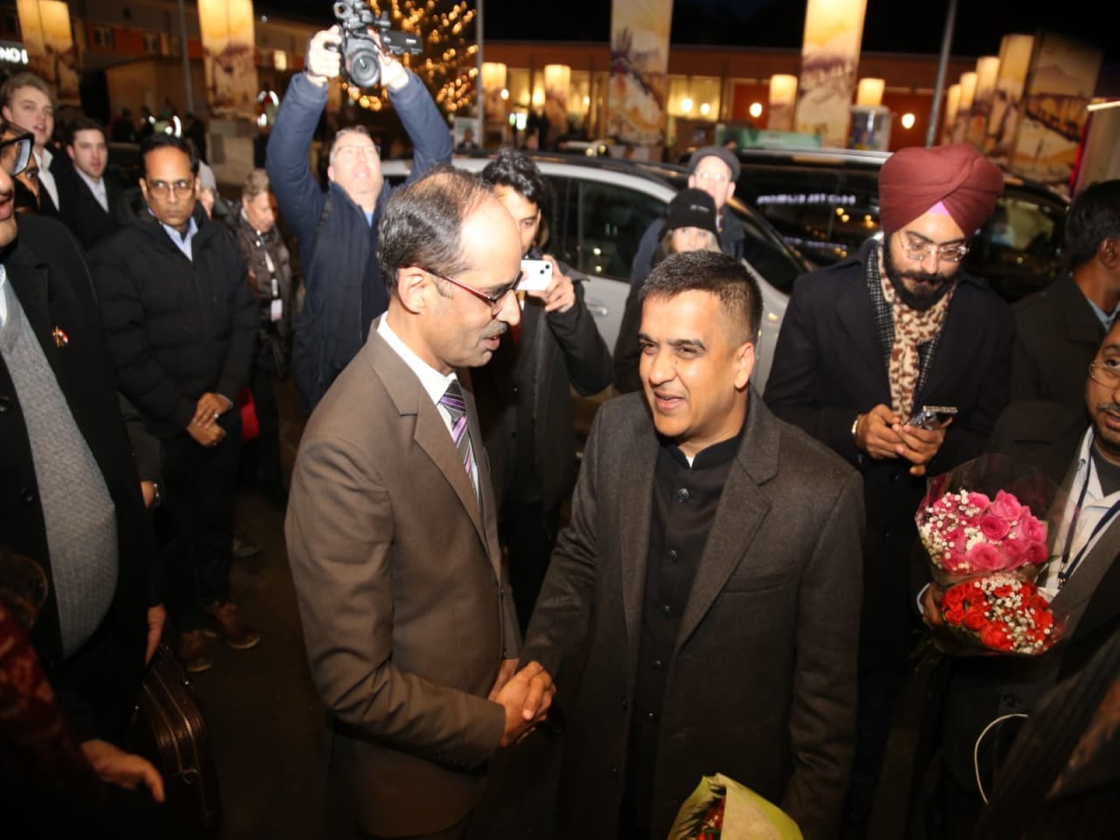 Gujarat Deputy CM meets OpenAI Chris Lehane (Photo/Gujarat CMO)