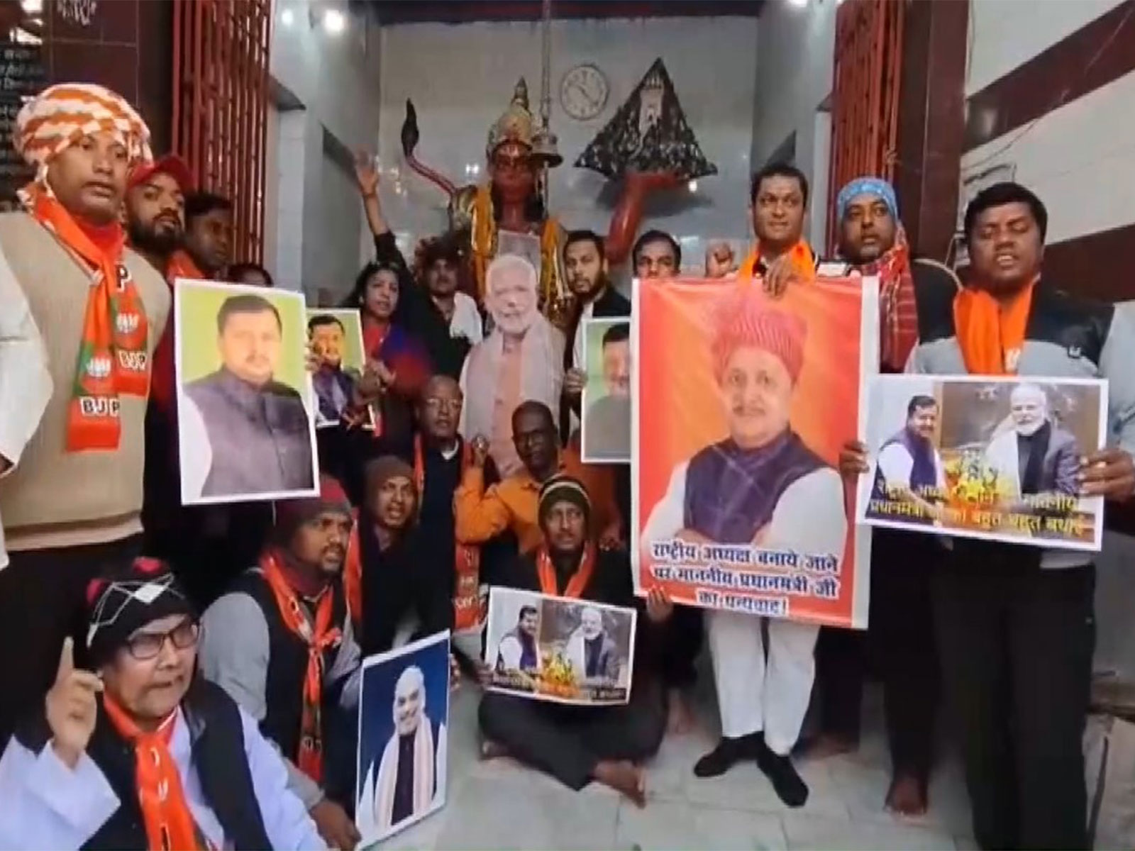 Celebrations in Patna after Nitin Nabin takes over as BJP National President (Photo/ANI)