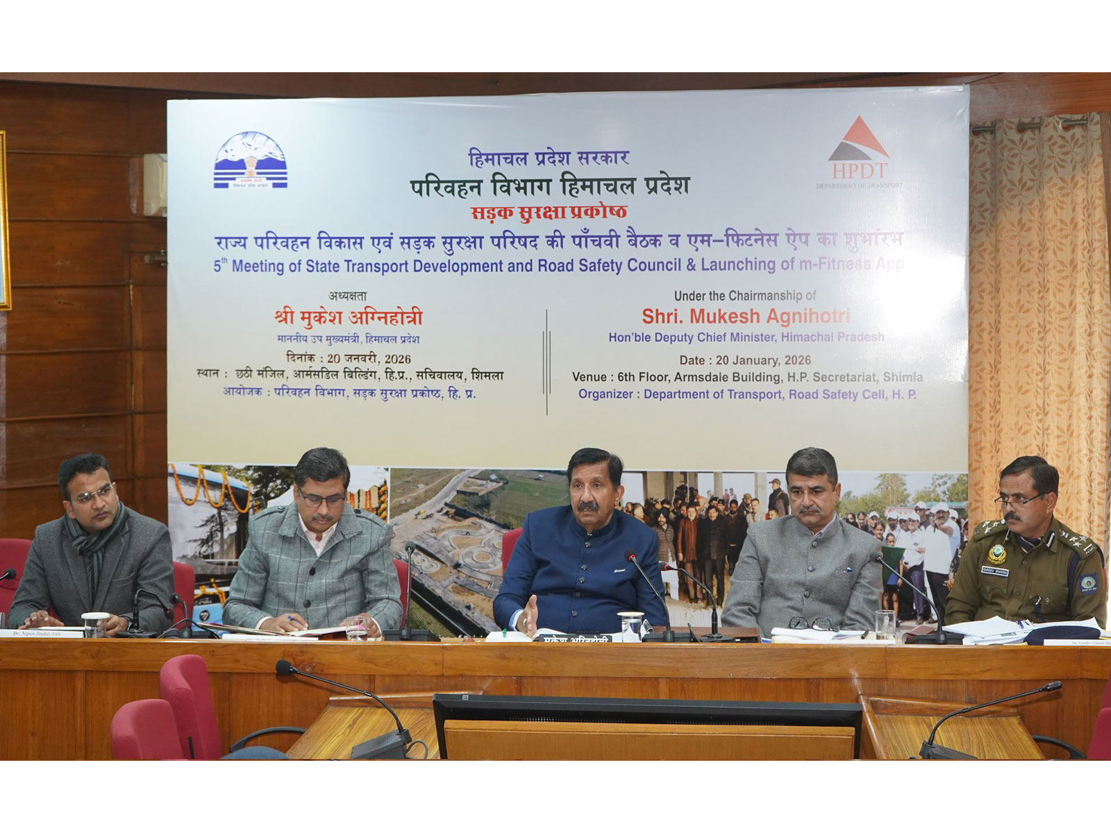 Himachal Pradesh Deputy Chief Minister Mukesh Agnihotri at the meeting (Photo: @Agnihotriinc/X)