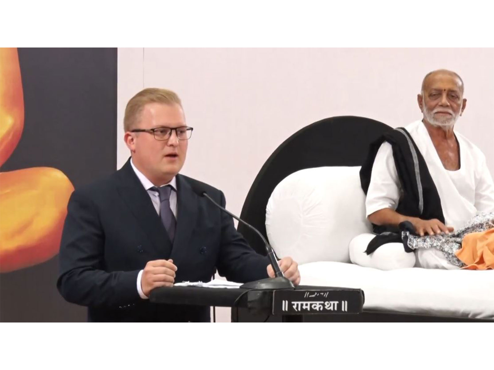 Mikhail Antsiferov, Third Secretary at the Russian Embassy in India (Left) (Photo/World Peace Centre) Mikhail Antsiferov, Third Secretary at the Russian Embassy in India (Left) (Photo/World Peace Centre)