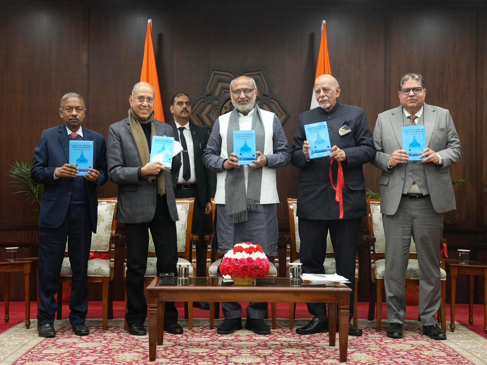 Vice President CP Radhakrishnan launched the book “Chalice of Ambrosia: Ram Janmabhoomi – Challenge and Response” (Photo/@VPIndia)