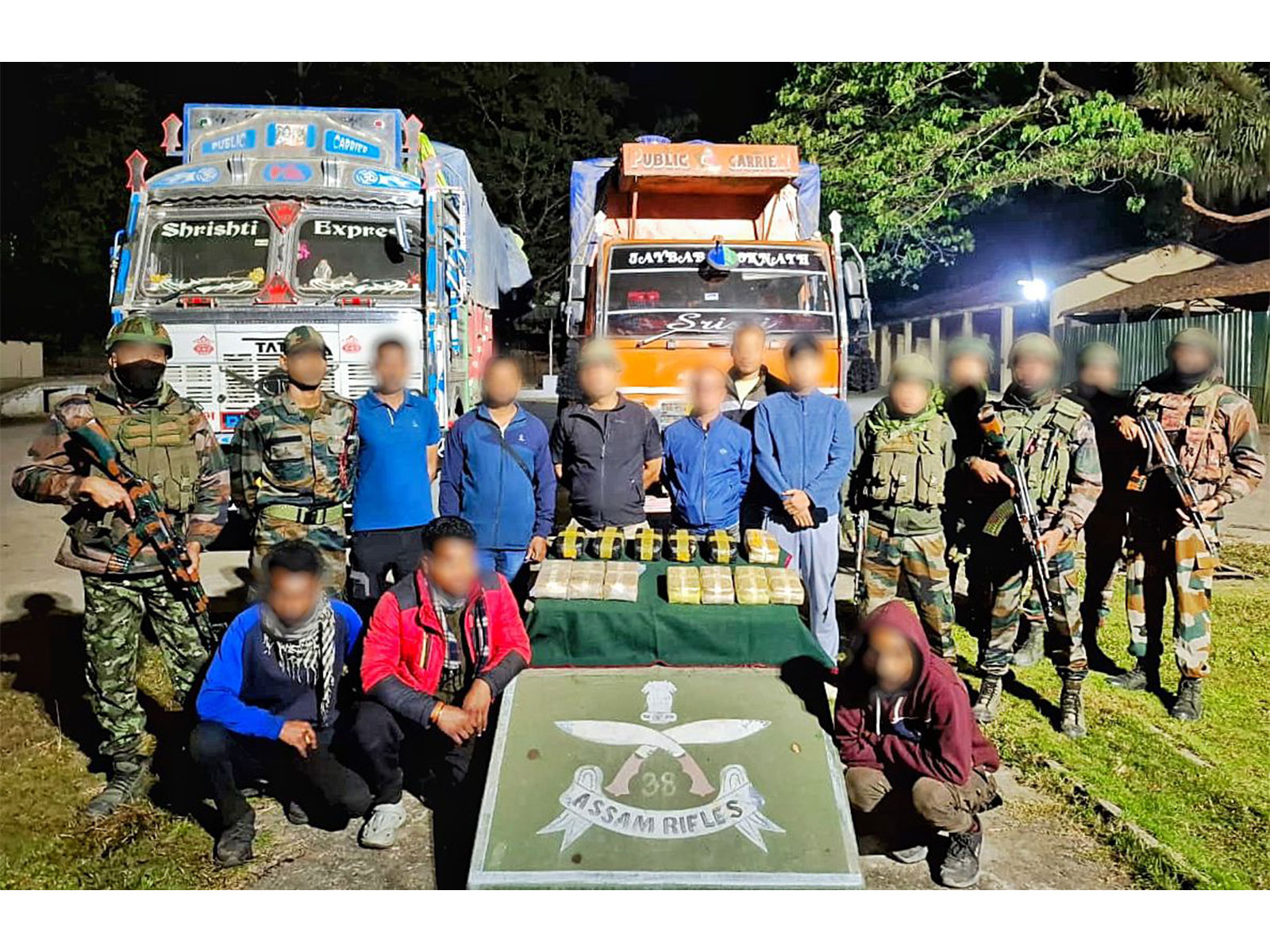 Assam rifles, DRI seize Yaba tablets worth Rs 39 crore in Assam’s Cachar (Photo: Assam Rifles)