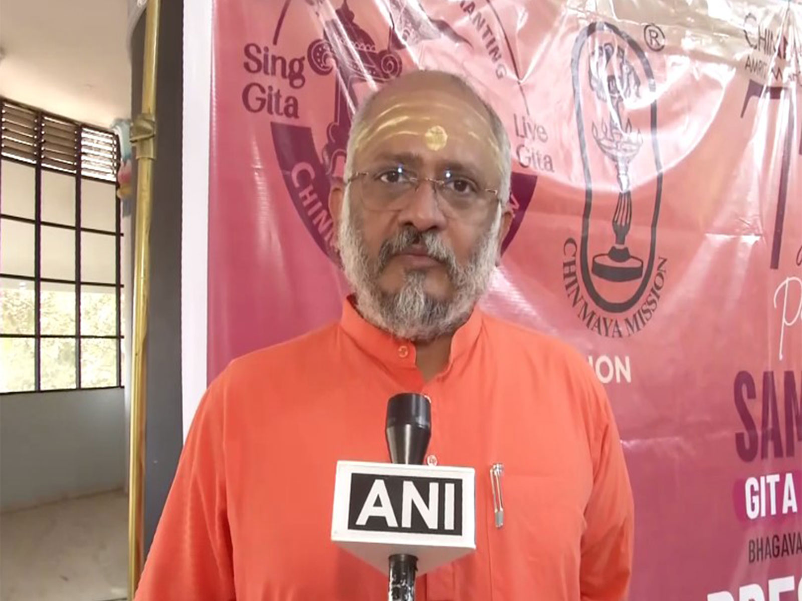 Harish Kumar, President, Chinmaya Mission Greater Hyderabad (Photo: ANI)