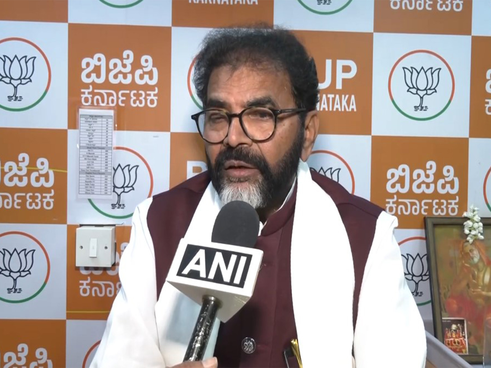 Karnataka BJP leader Chalavadi Narayanaswamy (Photo/ANI)