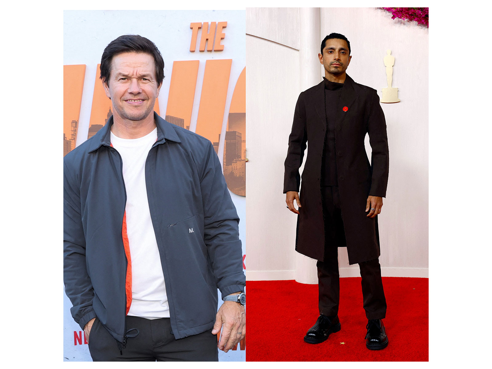 Actor Mark Wahlberg and Riz Ahmed (Photo/ANI)